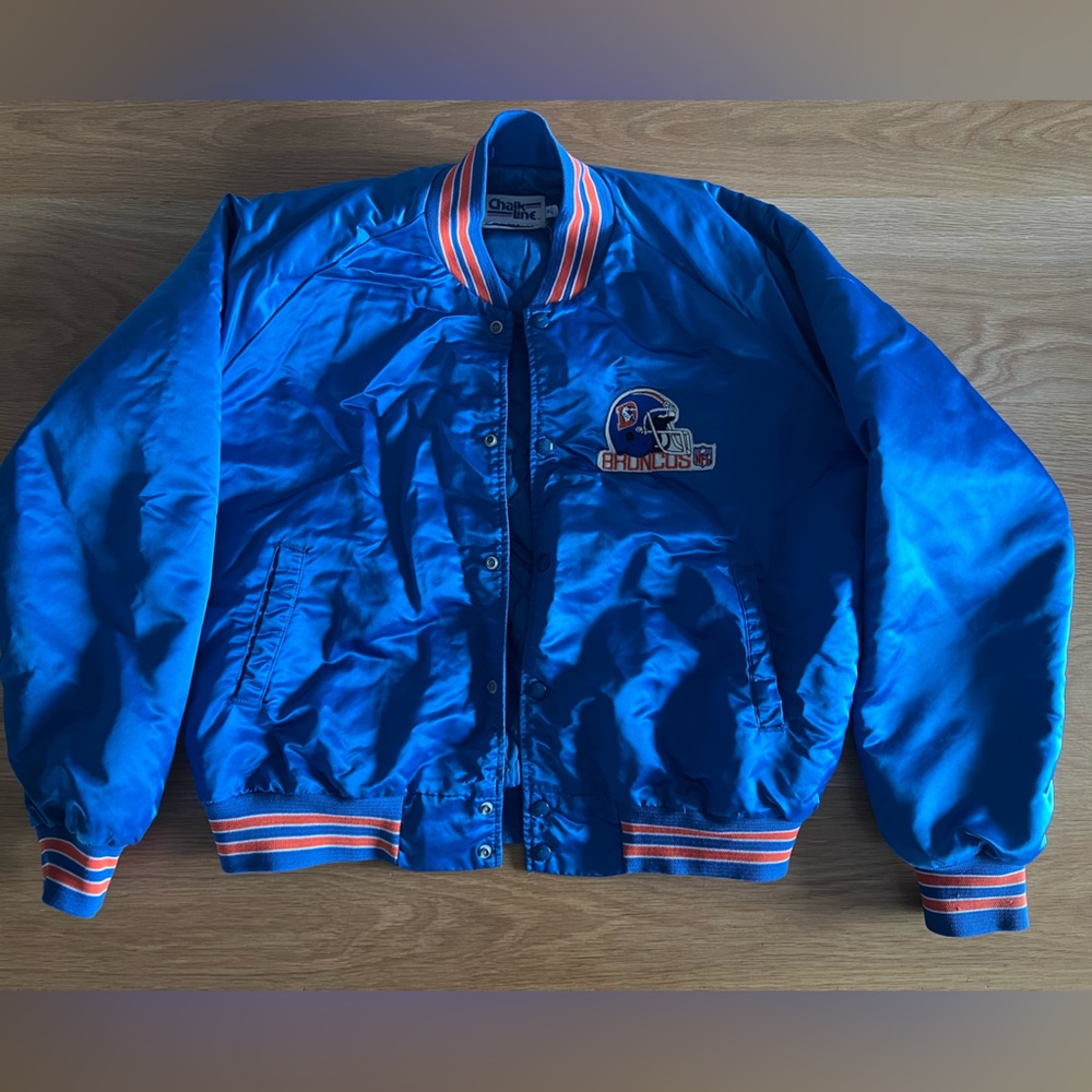 Vintage Chalk Line Denver Broncos Bomber Jacket